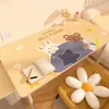 Textura de Cuero de PVC Anti-quemaduras Lujo Ligero Gama Alta Mantel para Mesa de Centro Mesa Mantel Dibujos Animados Tapete para Mesa de Comedor Lavable Impermeable Resistente al Aceite Tapete para Mesa