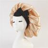 Sombrero redondo con lazo de satén y seda sintética para el cuidado del cabello, de ala ancha, para niños, con turbante y gorro de dormir, de Amazon.