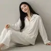 Pijama feminino adequado para usar ao ar livre, algodão stretch casual para primavera e outono, manga longa, roupa de casa, novo conjunto feminino 2026