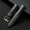 Punto de Fábrica Adecuado para Correa de Reloj Samsung Huawei Gt Correa de Reloj de Cuero con Patrón de Bambú Liso Correa de Reloj de Liberación Rápida para Reloj Inteligente