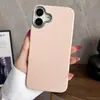 Capa de celular simples de couro liso com furo grande para iPhone16promax anti-queda 14 cor sólida 12 novo 11/15