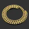 AliExpress Caliente Caliente Cadena de Cadena Completa de Diamantes para Hombre Hip Hop Collar de Moda Europeo y Americano Venta al por Mayor
