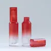 Tubo Personalizado para Brillo de Labios 3.2m L Transfronterizo Gama Alta DIY Tubo Vacío para Brillo de Labios Rojo Degradado Embalaje Redondo para Brillo de Labios