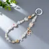 Jingdezhen Cadena para Teléfono de Resorte de Aleación Cadena de Bolsa Cerámica de Dibujos Animados Cadena de Perlas de Gama Alta Cadena de Cámara Retro Estilo Bosque