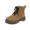 Botas Martin para Mujer, Botas de Media Caña con Suelas Gruesas, Botines Casuales Retro que Aumentan la Altura, Nuevo Estilo de Invierno, Zapatos de Algodón Cálidos con Forro de Felpa, Botas de Nieve