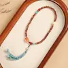 Pulseira de Madeira de Cipreste de Penhasco Envelhecida e Desgastada, Tamanho Mini, Círculo Duplo, Unissex, Macia ao Toque, para Brincar e Manusear, Pulseira de Contas de Oração Budista