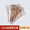 Brochetas de Bambú, Materiales y Herramientas para Hacer Fruta de Espino Confitada, Juego Completo de Brochetas, Brochetas Comerciales para Barbacoa, Oden al por Mayor