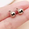 [Yuku] Sino Redondo de Cobre de Quatro Cores 6/8/10mm Acessórios para Joias de Pulseira e Colar Feitos à Mão com Contas DIY
