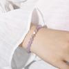Design Original de Nicho Ametista Lavanda Natural Pulseira do Amor Feminina Melhor Amiga Namorada Cordão de Mão Presente Joia