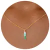 Colar Transfronteiriço Novo de Aço Inoxidável Estrela do Mar Caranguejo Zircônia Moda Feminina Versátil Estrela de Seis Pontas Cauda de Estrela do Mar Corrente para Clavícula