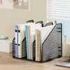 Estante para Archivos de Escritorio, Carpeta Gruesa, Caja de Almacenamiento para Libros, Estantería de Hierro, Soporte Vertical Simple para Libros para Uso en el Hogar