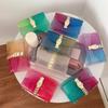 Bolsos Verano 2025 Nuevo Bolso de Gelatina Degradado Moda Contraste de Color Bolso de Cadena Bandolera Bolso de Hombro Bolso Pequeño de Mujer