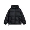 25 Reemplazos de Marca Grande para Ropa de Calle Otoño e Invierno Caliente para Exteriores Deportes Suelta para Hombres y Mujeres Cuello Alto con Capucha Desmontable Chaquetas de Plumas 90