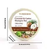 Barra de champú de aceite de ricino sabor coco el aceite de ricino equilibra las raíces grasas quedan esponjosas después de lavar no apelmazadas personalizado