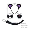 Diadema Transfronteriza de Orejas de Gato para Halloween Cosplay Niños Lindos Accesorios para el Cabello de Disfraz Accesorios para Actuación traje
