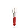 Pinza de acero inoxidable para alimentos, anti-escaldaduras, para barbacoa doméstica, para bufé, para carne, para hornear pan, para alimentos