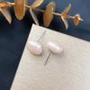 [Dropshipping] Exagerados Pendientes de Botón de Flor Hueca de Perla Pendientes Simples Elegantes Dulces Tiktok Kuaishou