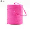 Cuerda de papel de rafia para embalaje de regalo, cuerda de papel de color, creación DIY hecha a mano, fabricantes de cuerda trenzada, cabello lacio