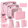 Conjunto de Sacos de Armazenamento para Viagem Transfronteiriça Roupas Roupa Íntima Calças Saco de Embalagem Separado Saco de Armazenamento Roupas Sapatos Bagagem Bolsa de Viagem