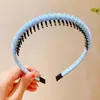 2023 nova tiara feminina especial para lavar o rosto com dentes antiderrapantes grampo de cabelo pressionador de cabelo sem costura cabelo quebrado tiara trançada atacado