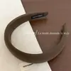 Diadema de Tela Esponjosa de Color Sólido Simple para el Trayecto de Otoño Temprano para Mujeres, Versátil de Alta Gama para Ropa Exterior, Lavado de Cara, Maquillaje, Presionar el Cabello