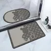 Alfombra de Piso de Baño Minimalista Moderna, Absorbente de Agua, Adecuada para Baño, Inodoro, Entrada de Dormitorio, Alfombra, Felpudo, Felpudo de Entrada, Cristal