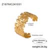Pulsera de azúcar en cubo INS flor hueca abertura acero inoxidable oro 18K moda transfronteriza combinación de pulseras ajustables en stock