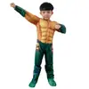 Neptune Clothes Disfraz Musculoso Infantil Aquaman Disfraz de Cosplay para Halloween Fiesta de Graduación Spot