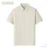 Camiseta Polo de Verano de Alta Gama de Secado Rápido con Logo Estampado de Seda Helada de Manga Corta Ropa de Trabajo para Grupos Ropa de Trabajo Bordado Cuello