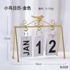 Calendário de flip de ferro de pássaro DIY simples e criativo transfronteiriço decoração de casa decoração de mesa de escritório enfeites calendário de mesa
