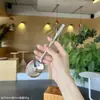 Cuchillo y Tenedor de Acero Inoxidable 304 con Mango de Bambú, Cubiertos Occidentales Creativos Estilo Hotel, Juego Doméstico de Cuchillo, Tenedor y Cuchara para Bistec 3D