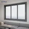 Ventanas deslizantes de aleación de aluminio con certificación CE para casas de autoconstrucción rurales, Ventanas de seguridad integradas, Ventanas deslizantes de acero inoxidable para uso doméstico