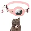 Collar para gatos con etiqueta de aire y protección contra explosiones, con posicionamiento impreso, funda protectora antipérdida.