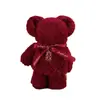 Toallas Festivas Rojas de Souvenir para Regalos Navideños, Lindos Osos y Conejos de Dibujos Animados, Toallas de Coral Fleece al por Mayor