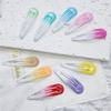 Pinzas para el pelo de color caramelo populares de 3 cm y 5 cm para cruzar fronteras, Pinzas de gota de agua lacadas, Pinzas para el pelo de niños, Pinzas laterales, Pinzas base para manualidades