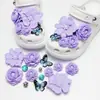 2026 Moda Nuevo Lindo Dibujos Animados Accesorios DIY Combinación Libre Desmontable Zapato Hebilla de Zapato Celebridad de Internet Popular Flor para Zapato