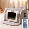 Cama para perro grande transfronteriza de otoño e invierno, cálida y acogedora, adecuada para razas medianas a grandes, con cajones, diseño de sueño profundo, también adecuada para gatos y otras mascotas