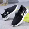 Zapatos Blancos para Mujer Casuales sin Cordones Transpirables Zapatos para Correr Tejido Flyknit Casual Suela Suave Zapatos de Baile Cuadrado para Mamá