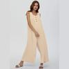 2026 Nueva Primavera y Verano Amazon Comercio Exterior Transfronterizo Ropa de Mujer Temu Europeo y Americano Fresco Casual Mono de Bolsillo para Mujer