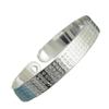 Pulsera de mujer de temperamento simple, doble amor, seis caracteres, palabras verdaderas, Sutra del corazón, pulsera de mujer, joyería de mujer, pulsera de mujer para el cabello