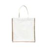 Bolsa de Lino de Tendencia Nacional Logo Impreso Algodón Lino Lino Lona Bolsa de Yute Lonchera Bolsa para el Almuerzo Bolsa de Compras de Protección Ambiental