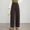 Calça feminina de cintura alta, modelagem solta e afunilada, para emagrecer, nova moda outono 2026, estilosa e versátil, calça casual simples e que valoriza o corpo