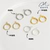 Aretes Redondos de Oro de 14K DIY Materiales para Joyería Hecha a Mano Accesorios para Aretes de Oro con Gancho para Oreja Abrible