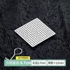 Cross-border novo aço inoxidável 304 piso dreno quadrado tela de filtro banheiro anti-bloqueio artefato pia vaso sanitário