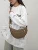 2025 Nova Bolsa de Ombro Mochila Feminina Moda Combina com Tudo Nylon Shout Bolsa Transversal Casual Bolsa Dumpling Tendência