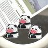 Parche acrílico coreano con diseño de panda de dibujos animados, hecho a mano, con diseño de dibujos animados, para refrigerador, accesorio para el cabello