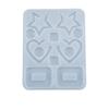 Yu Meiren DIY Molde de Cola de Gotejamento Brincos Pingente Estrela do Amor Gancho de Orelha Pingente Caseiro Molde de Silicone