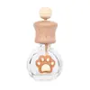 Botella Aromaterapia para Coche de Madera Maciza, Botella Vacía de Perfume, Vaporizador Difusor, Botella de Relleno para Salida de Aire de Coche, Colgante de Botella Pequeña