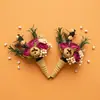 Flores Secas, Flores Imortais, Casamento no Gramado, Pais, Noivo, Noiva, Acessórios para Madrinhas, Corsage, Acessórios de Flores de Pulso, Atacado de Fabricante