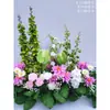 Accesorios de boda arreglo floral de suelo flor phalaenopsis decoración de salón de bodas arreglo floral arte floral decorativo arreglo floral de pasillo